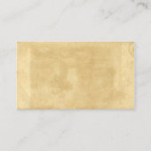 Vintages Papier mit festgehaltenem Altpapier Visitenkarte (Rückseite)