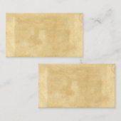 Vintages Papier mit festgehaltenem Altpapier Visitenkarte (Vorne/Hinten)