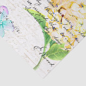 Vintages Papier mit grüner Schmetterlingsdekoupage (Ausschnitt)