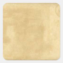 Vintages Papier Quadratischer Aufkleber