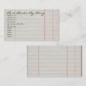 Vintages Papier Visitenkarte (Vorne/Hinten)