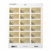 Vintages Papieradressen-Etikett Adressaufkleber (Vorne)