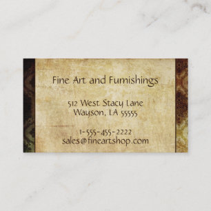 Vintages Papierbraun Visitenkarte