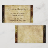 Vintages Papierbraun Visitenkarte (Vorne/Hinten)