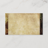 Vintages Papierbraun Visitenkarte (Rückseite)