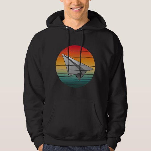 Vintages Papierflugzeug Hoodie (Vorderseite)