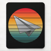 Vintages Papierflugzeug Mousepad (Vorne)