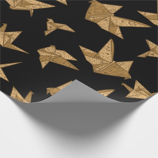 Vintages Papierkran-Verpackungs-Papier Geschenkpapier (Ecke)