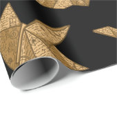 Vintages Papierkran-Verpackungs-Papier Geschenkpapier (Rolleneckpunkt)