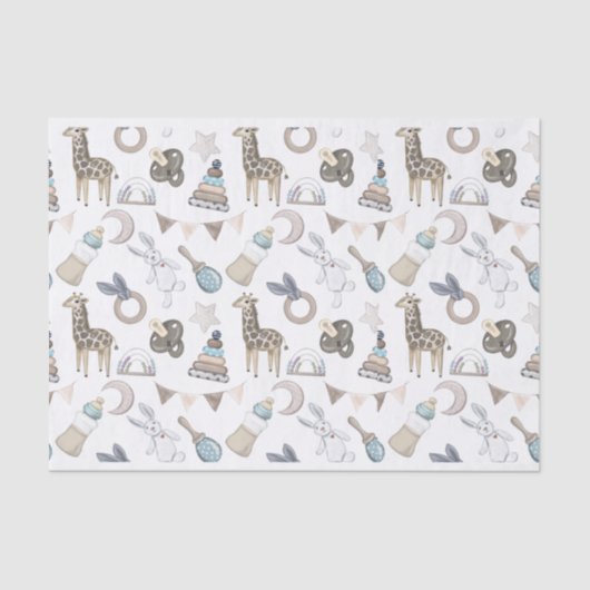 Vintages Papiermuster Seidenpapier (Vorderseite)