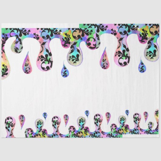 Vintages Papiertaschentuch Seidenpapier (Vorderseite)