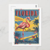 Vintages Paradies Florida Postkarte (Vorne/Hinten)