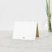 Vintages Parchment Blumenzehen Dankeschön-Karte Dankeskarte (Rückseite)