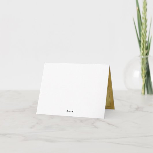 Vintages Parchment Blumenzehen Dankeschön-Karte Dankeskarte (Rückseite)