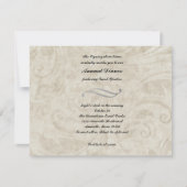 Vintages Parchment Design Dinner Einladung (Vorderseite)