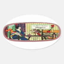 Vintages Parfüm-Label - Französische Dame