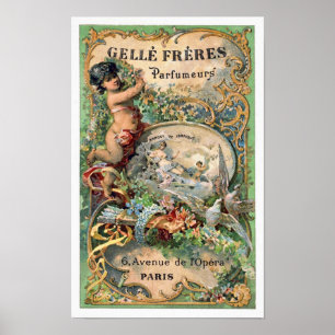 Vintages Parfüm-Label Poster