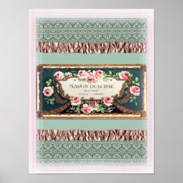 Vintages Parfüm-Label-Poster Poster