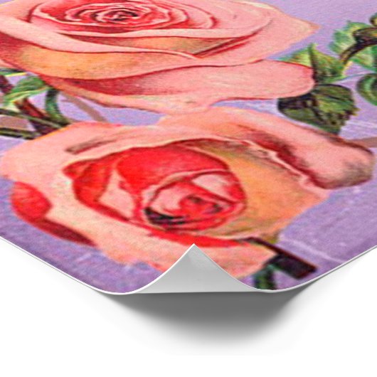 Vintages Parfum Poster (Ecke)