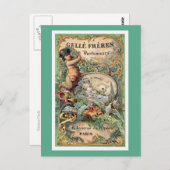 Vintages Parfume-Label Postkarte (Vorne/Hinten)