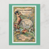 Vintages Parfume-Label Postkarte (Vorderseite)