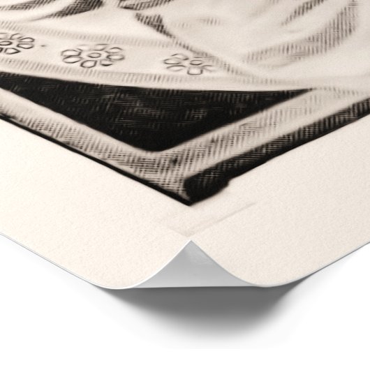 Vintages Parfümposter Poster (Ecke)