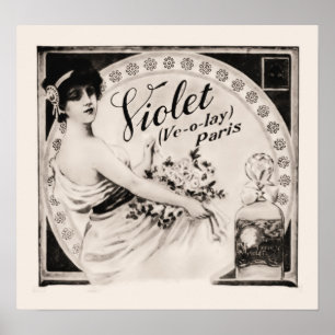 Vintages Parfümposter Poster