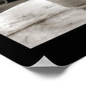 Vintages Paris Bistro Black and White Fotografy Poster (Ecke)