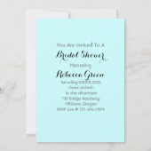 Vintages Paris-Brautparty Einladung (Rückseite)