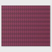 Vintages Paris Burgundy Red Diamonds Geschenkpapier (Flach)