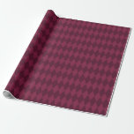 Vintages Paris Burgundy Red Diamonds Geschenkpapier<br><div class="desc">Paris Vintag grunge burgundy Diamant Muster Packpapier.</div>