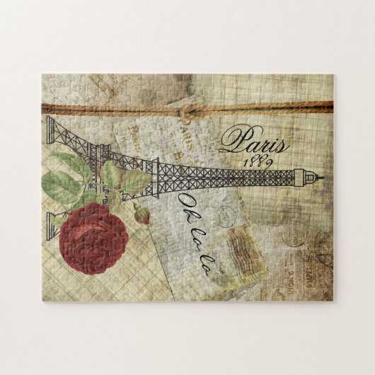 Vintages Paris-Design Puzzle (Horizontal)