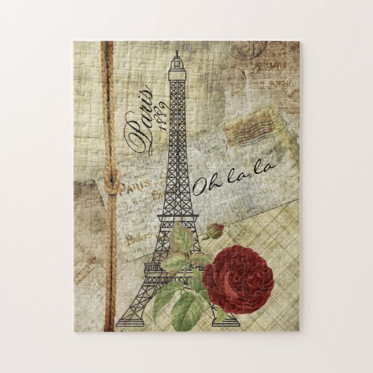 Vintages Paris-Design Puzzle (Vertikal)