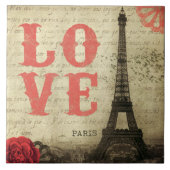 Vintages Paris Fliese (Vorderseite)