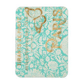 Vintages Paris-Gold-Design mit Schmetterling Magnet (Vertikal)