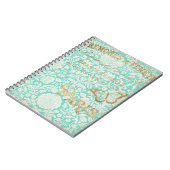 Vintages Paris-Gold-Design mit Schmetterling Notizblock (Linke Seite)