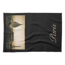 Vintages Paris-Küchen-Tuch