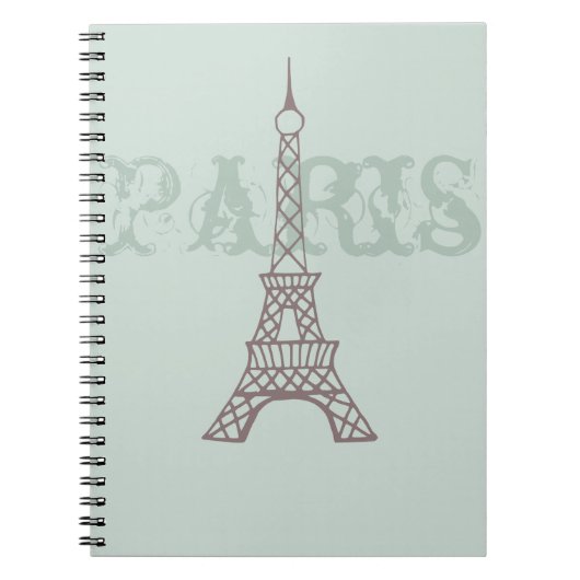 Vintages Paris-Notebook Notizblock (Vorderseite)