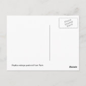 Vintages Paris, Panorama über der Seine Postkarte (Rückseite)