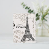 Vintages Paris...Postkarte Postkarte (Stehend Vorderseite)