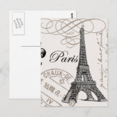Vintages Paris...Postkarte Postkarte (Vorne/Hinten)