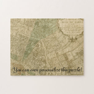 Vintages Paris-Sammlungs-Puzzlespiel-Spiel Puzzle
