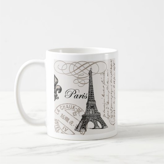 Vintages Paris...Tasse Kaffeetasse (Links)