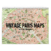 Vintages Paris zeichnet Kalender auf (Titelbild)