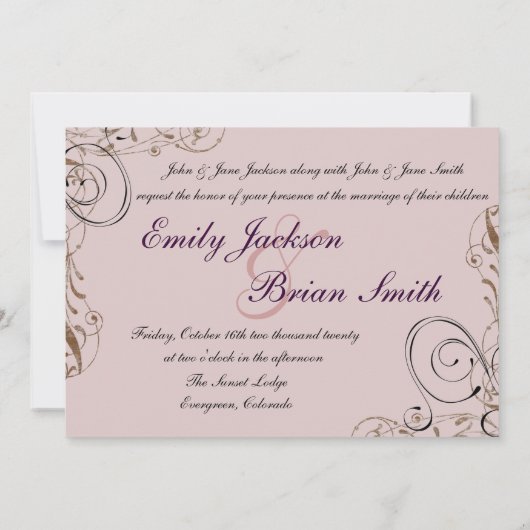 Vintages Pariser FOTO Hochzeitsfeiern Einladung (Rückseite)