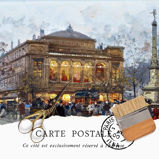 Vintages Pariser Frauenfachpapier Seidenpapier