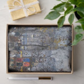 Vintages Pariser Frauenfachpapier Seidenpapier (Geschenk)