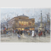 Vintages Pariser Frauenfachpapier Seidenpapier (Vorderseite)