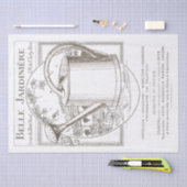 Vintages Pariser Gartenposter Seidenpapier (Handwerk)