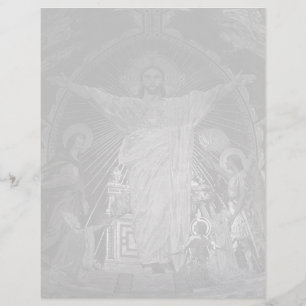 Vintages Pariser Hauptmosaik Sacred Heart jesus